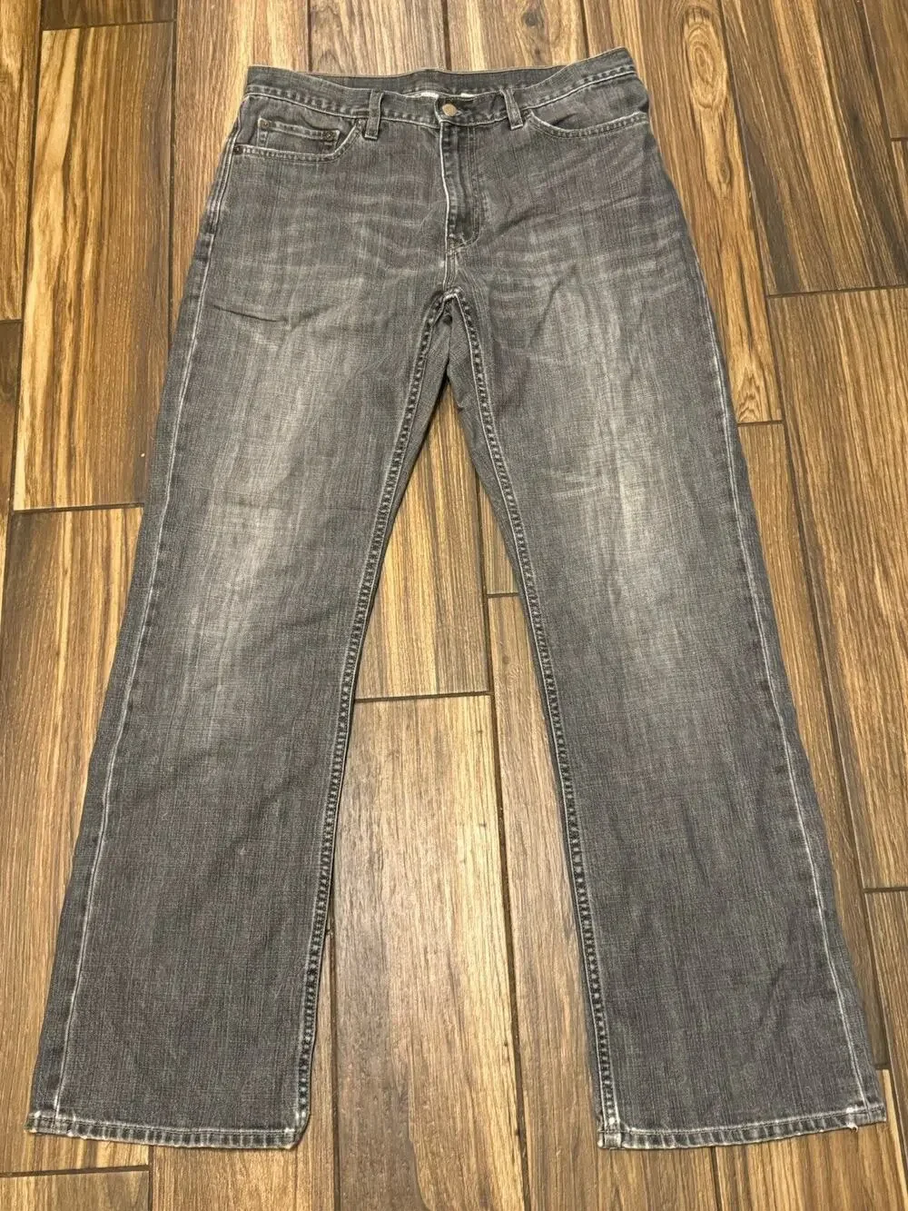 Vintage Banana Republic Relaxed Fit Jeans Mens 34x32 Gray 100% Cotton READ